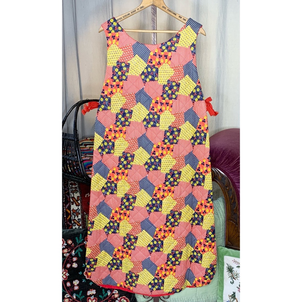 70s Maxi Apron Dress - Picture 10 of 11